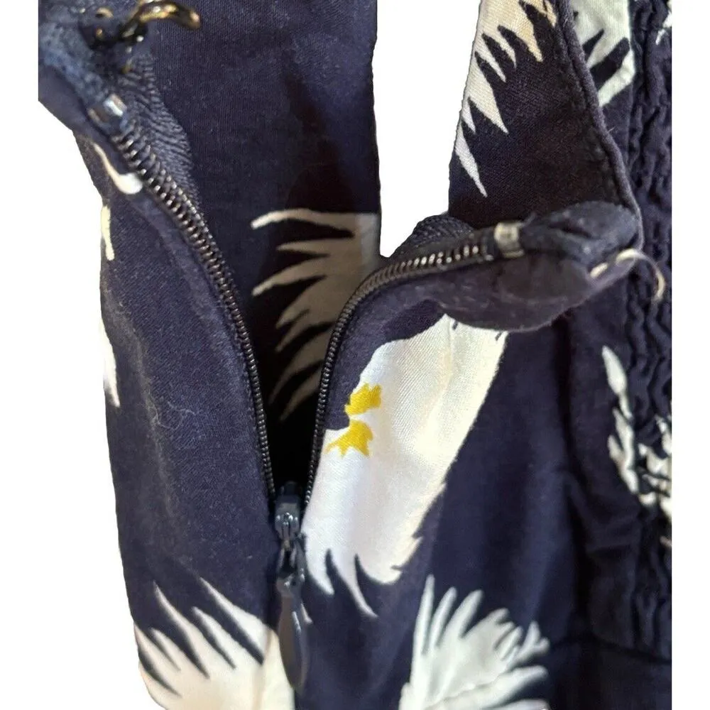 Old Navy smocked back Dandelion Navy sundress floral Spaghetti Straps Women’s XS - Image 4