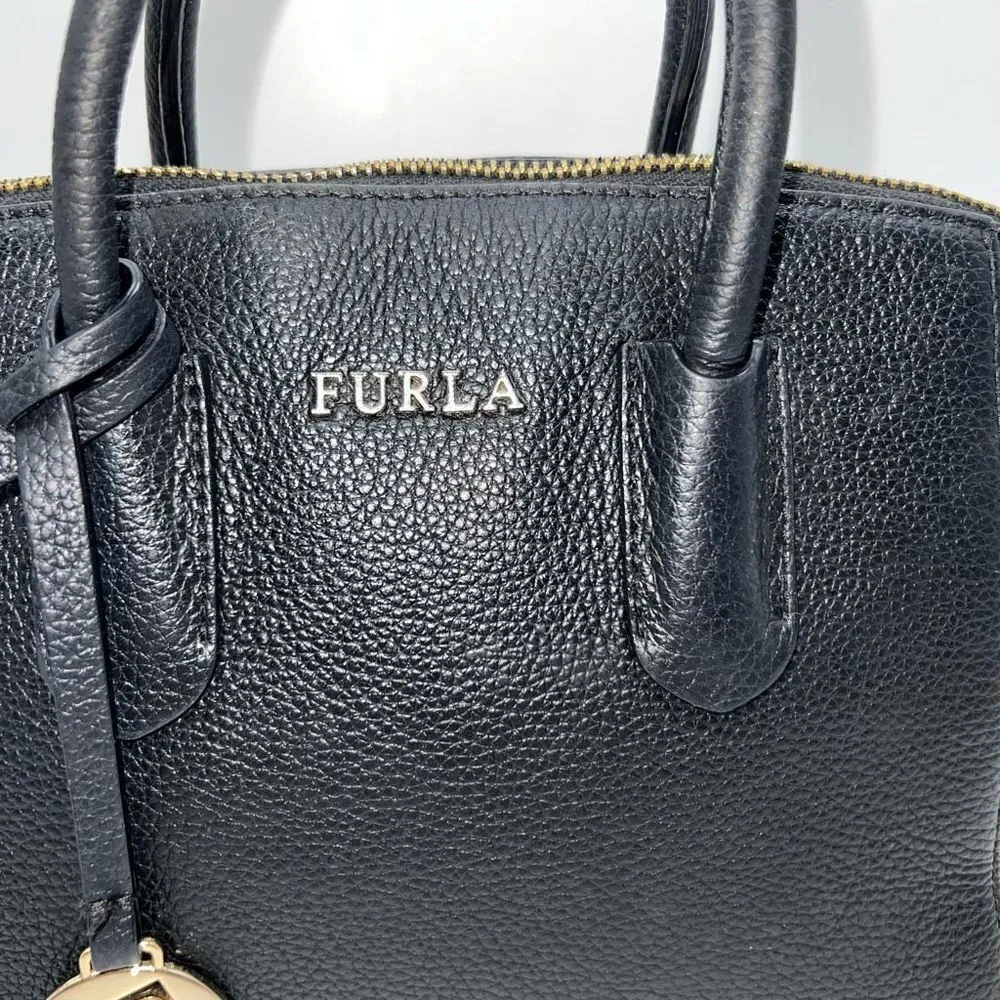 Furla Leather Top Zip Medium Tessa Handbag - Image 3
