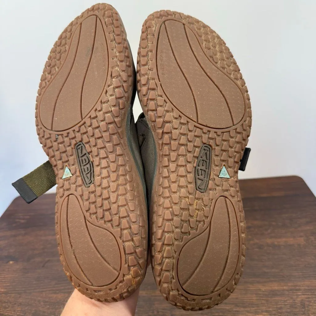 Keen Mens SOLR (Sand. Ocean. Lake. River) army green nylon strap sandal size 10 - Image 9