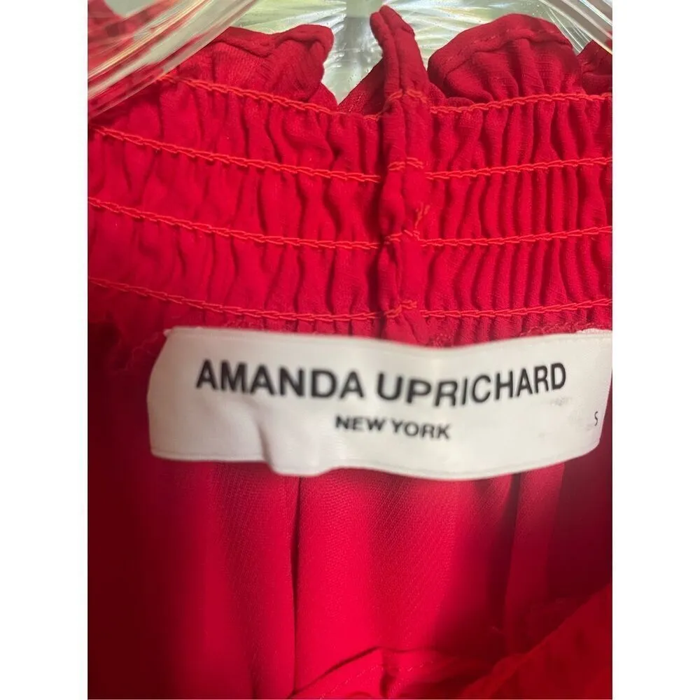 Amanda Uprichard Sorella Dress Red Size S Sleeveless Cocktail Party Formal - Image 11