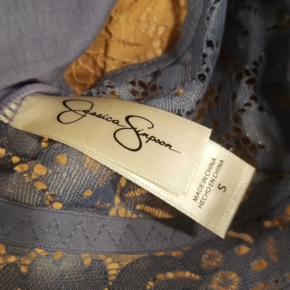 💕JESSICA SIMPSON💕 2 Pack Lace Bralettes ~ Blue & Nude/Tan Small S NWT - Image 11