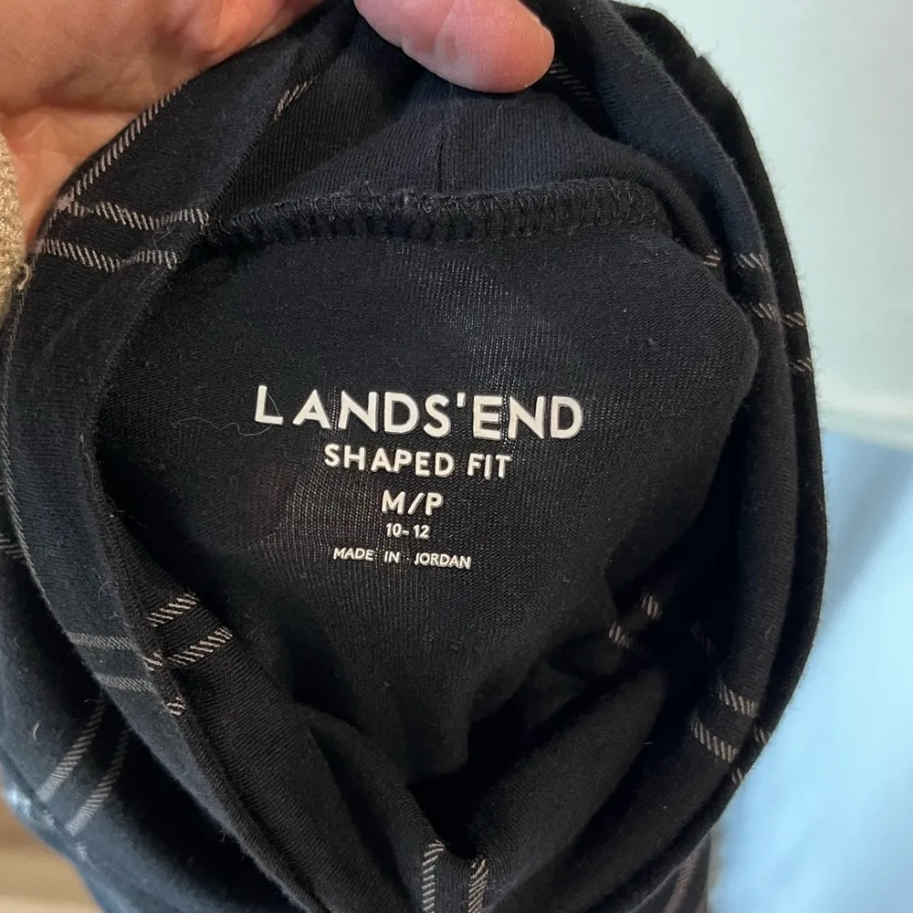 Lands End Turtleneck Black So Soft Shaped Fit Womens Petite Medium - Image 2