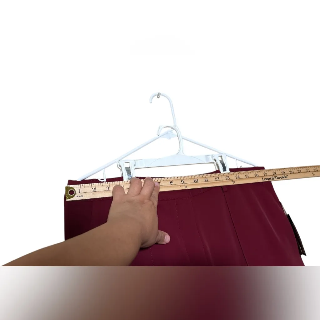 Nicole Miller Cabernet Women's Pants,Size 14,New With Tag,Straight leg - Image 5