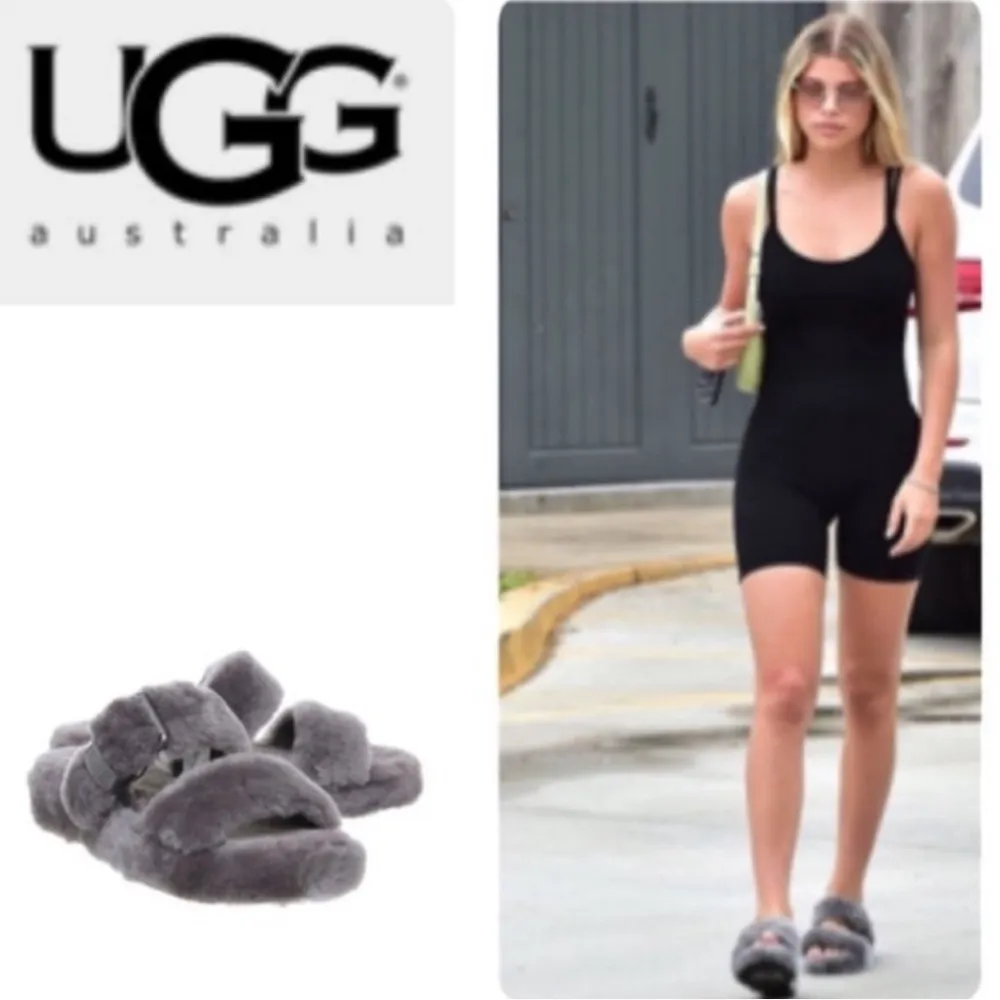 UGG  Fuzz Yeah Charcoal Slip-ons - Image 8