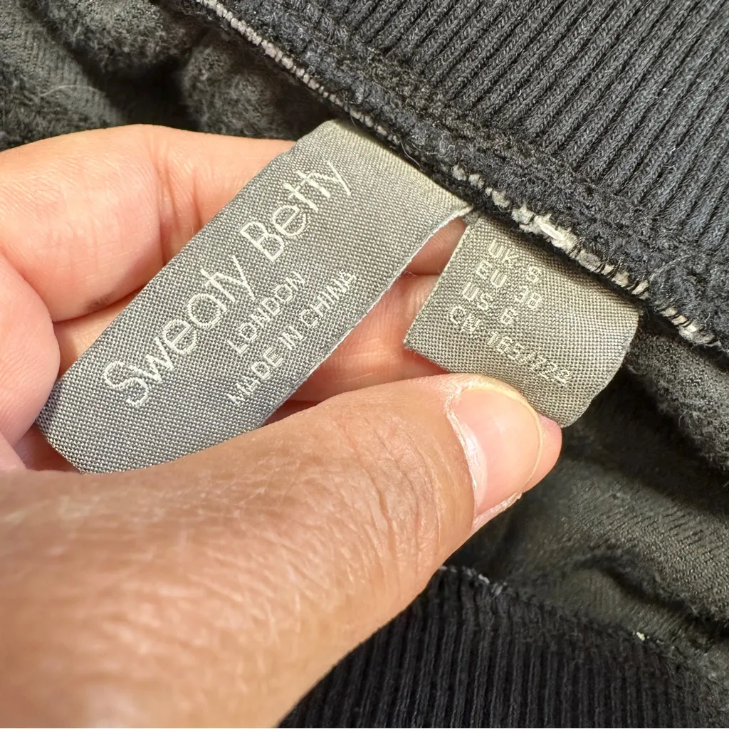 Sweaty Betty Women’s Retake Velour Jogger Pants Pull On Loungewear in Black 6 - Image 9