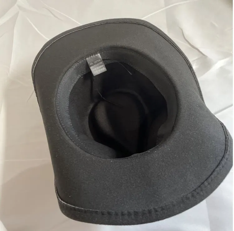 Cowboy hat cow head accessories cowboy hat monochrome felt hat - Image 2