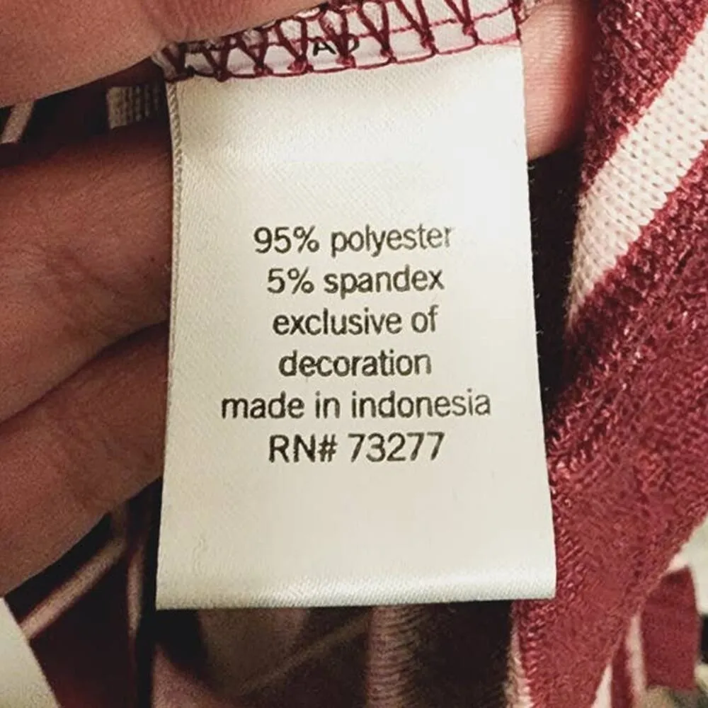 Sonoma Intimates Long Sleeve Striped Soft Sleep Shirt Pajama Top Size Medium - Image 4