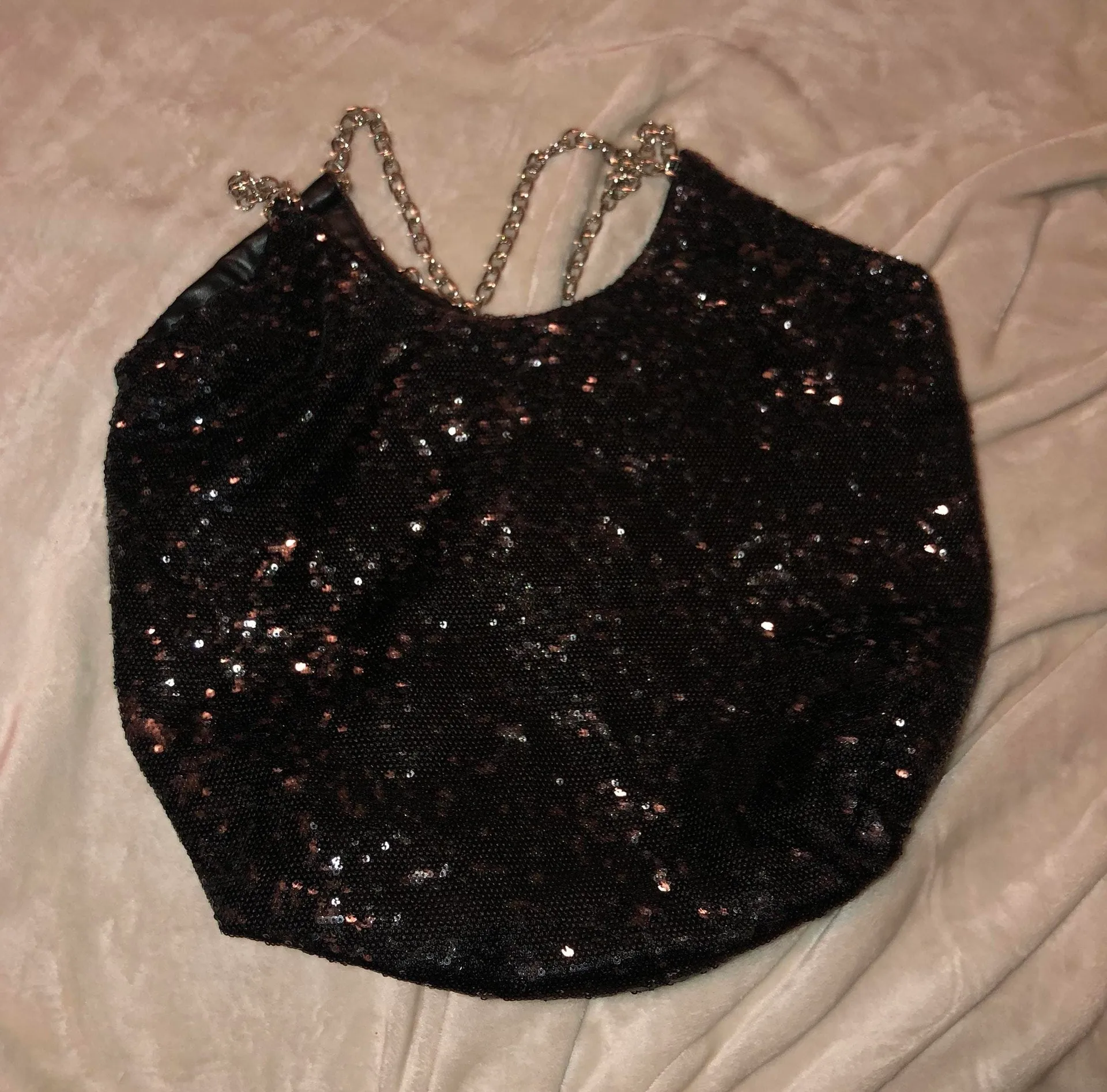 Black sequin ‘Fredrick’s of Hollywood’ bag - Image 2