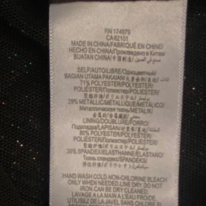 BCBG Holiday Party Dress Metallic Rainbow‎ Pleated Maxi Dress Deep V Neck Medium - Image 9