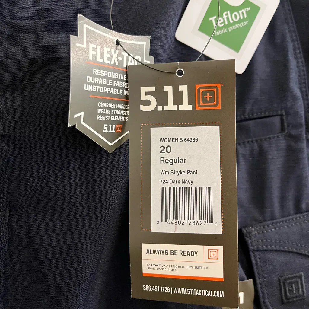 5.11 Womens Stryke Trousers Dark Navy Straight Fit 20 - Image 8