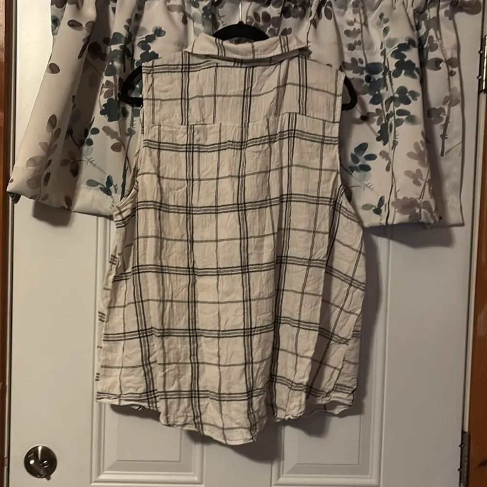 Patterned shirt button up Black Size 2X - Image 2