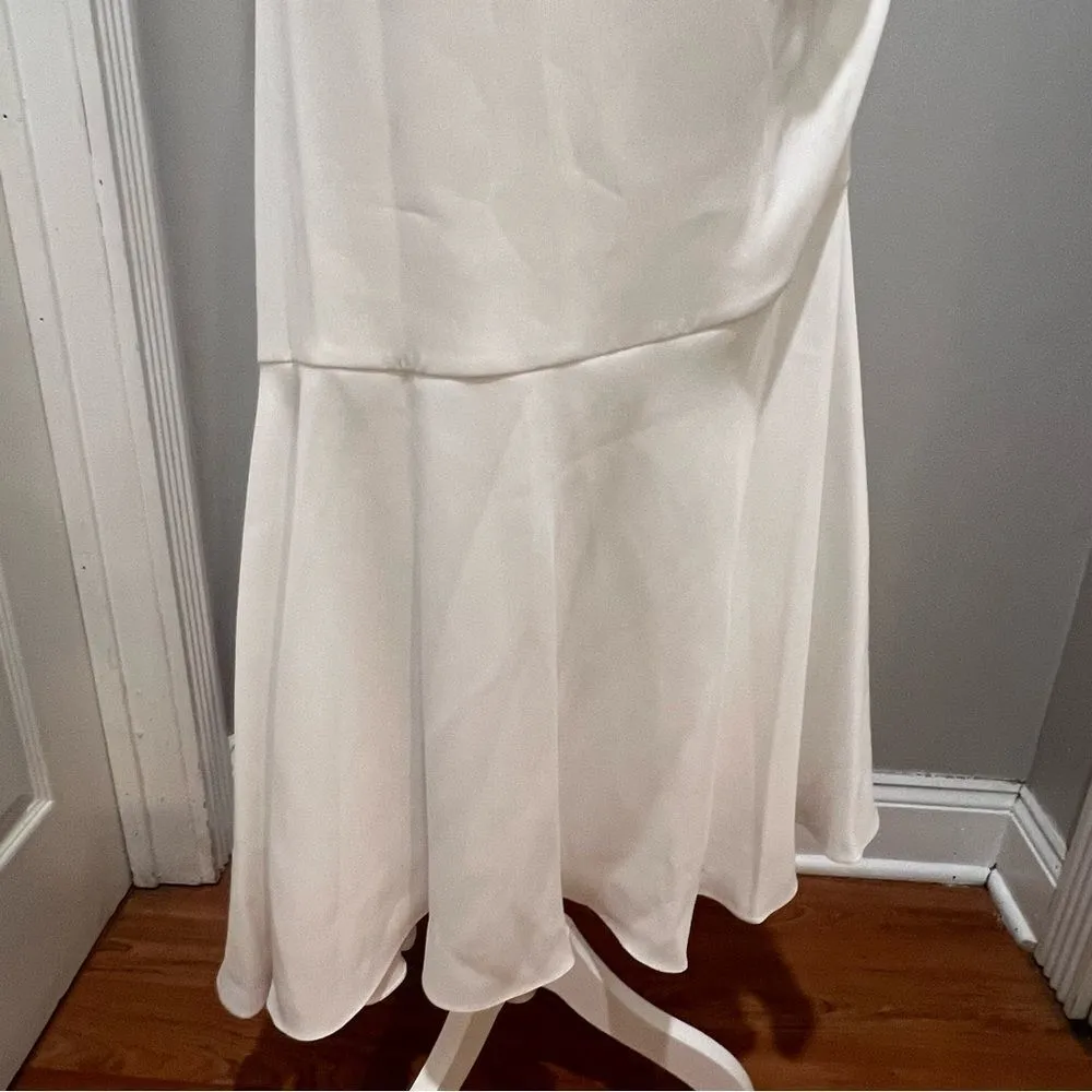 NWT Sachin and Babi Naomi Halter Asymmetric Midi Dress women's size 10 in ivory - Image 16