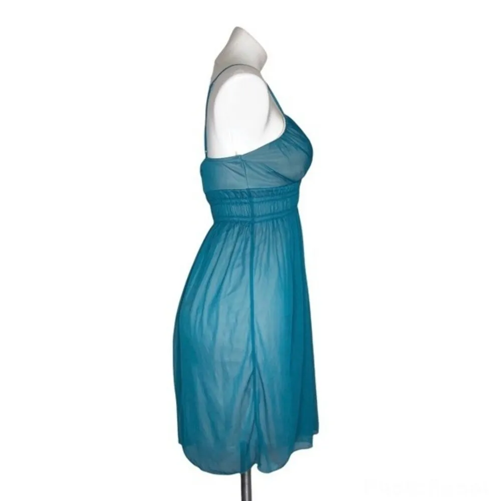 CHARLOTTE RUSSE Turquoise Slip Dress NOS DS Vintage with Tag Size Small - Image 3