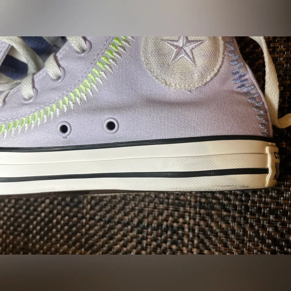 Converse Chuck Taylor All Star Vapor High Top Lavender Green A06010C Size 8 - Image 9