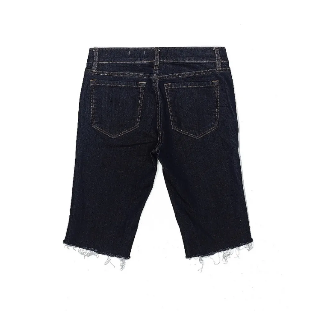 Ann Taylor LOFT Jeans Shorts Frayed Hem Denim Navy Size 24 - Image 7