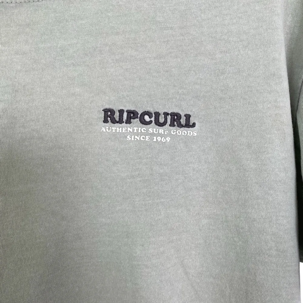 Rip Curl Light Green Hula Vintage Retro Print Coastal T Shirt Size Small - Image 2