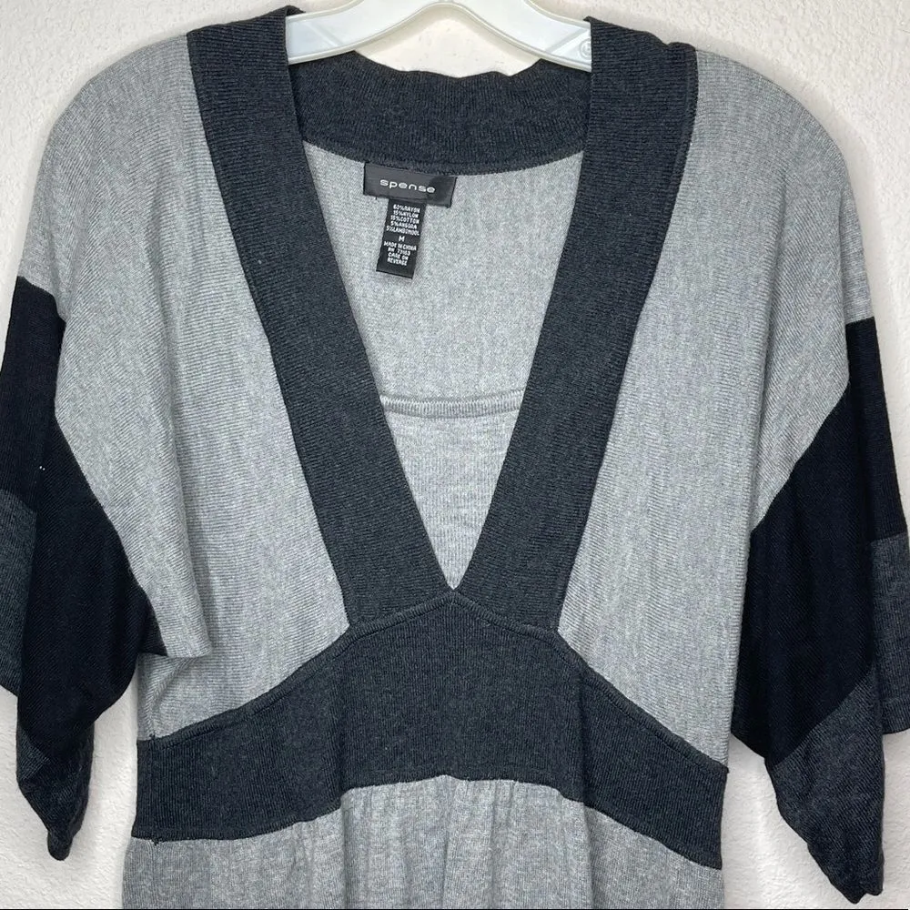 Spense‎ Wool Blend Sweater Dress Black Size M - Image 7