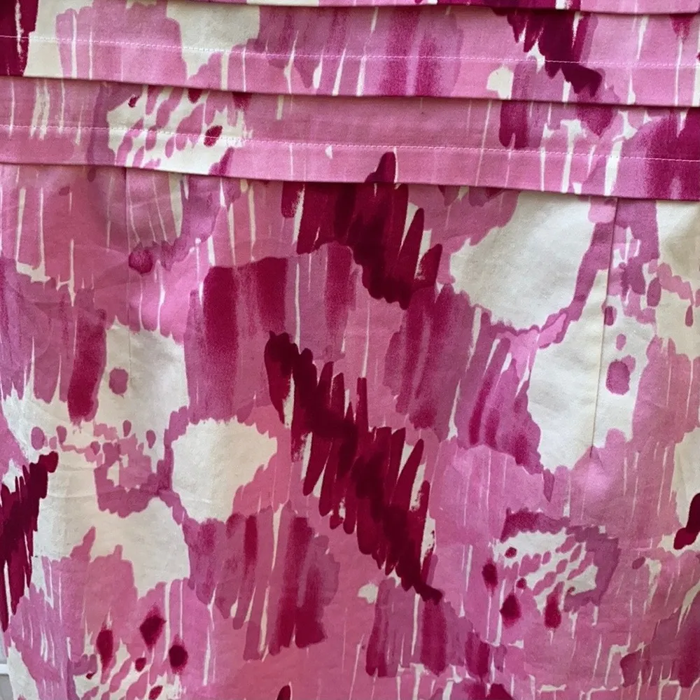 NWT Calvin Klein Womens size 6 pink pleated sleeveless spring floral party dress - Image 5