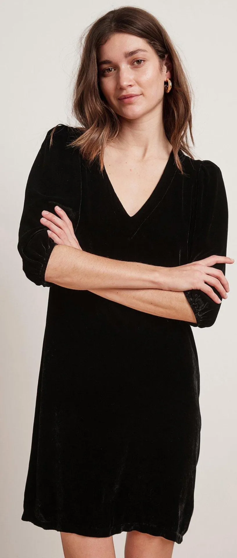 Carissa Velvet Mini Dress - Image 2