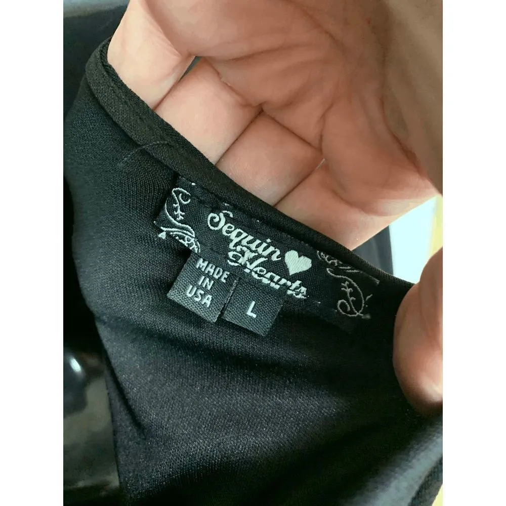 Sequin Hearts  Single Shoulder Fitted Midi Dress - Image 5