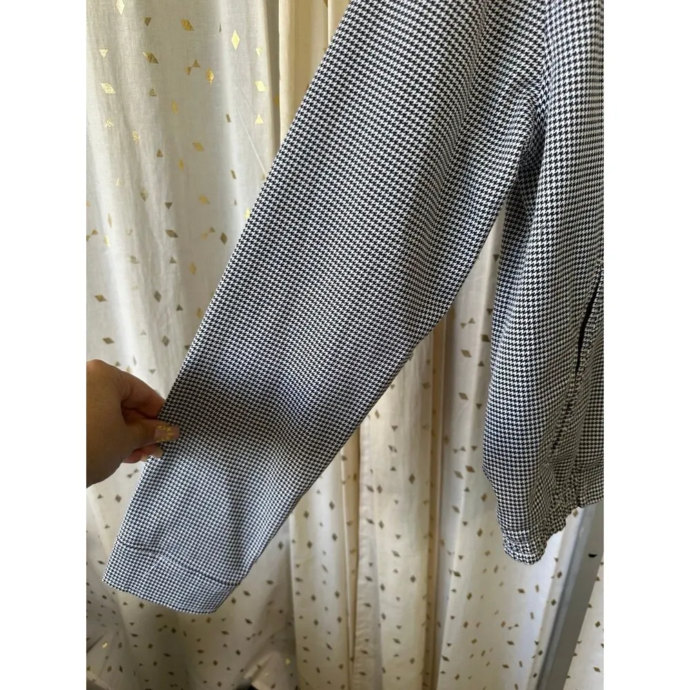 Volcom Women's Frochickie Houndstooth Abstract Zip Up Side Pockets Jacket S - Image 5