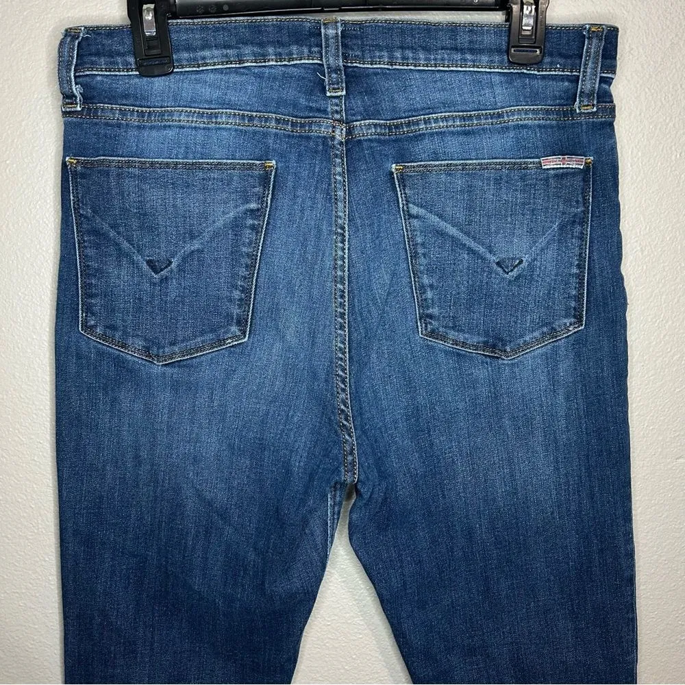 Hudson Blair super skinny raw chewed hem high rise denim jeans women’s size 31 - Image 6
