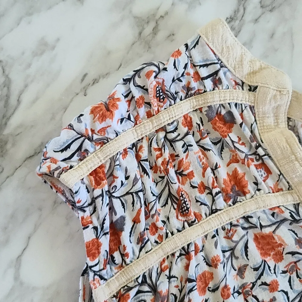 lucky brand floral blouse size small - Image 2