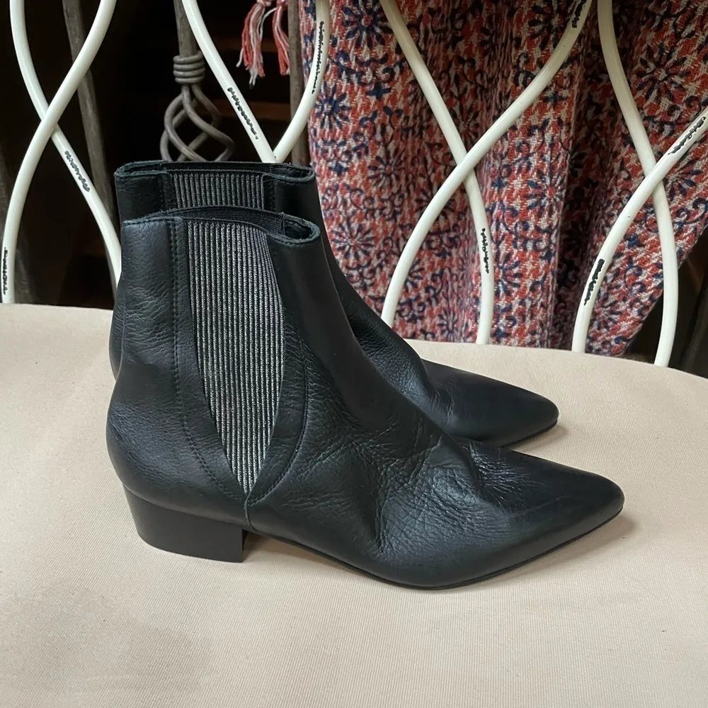 Pure Navy Hubert Leather Chelsea Boot Black Size 7.5‎ - Image 8