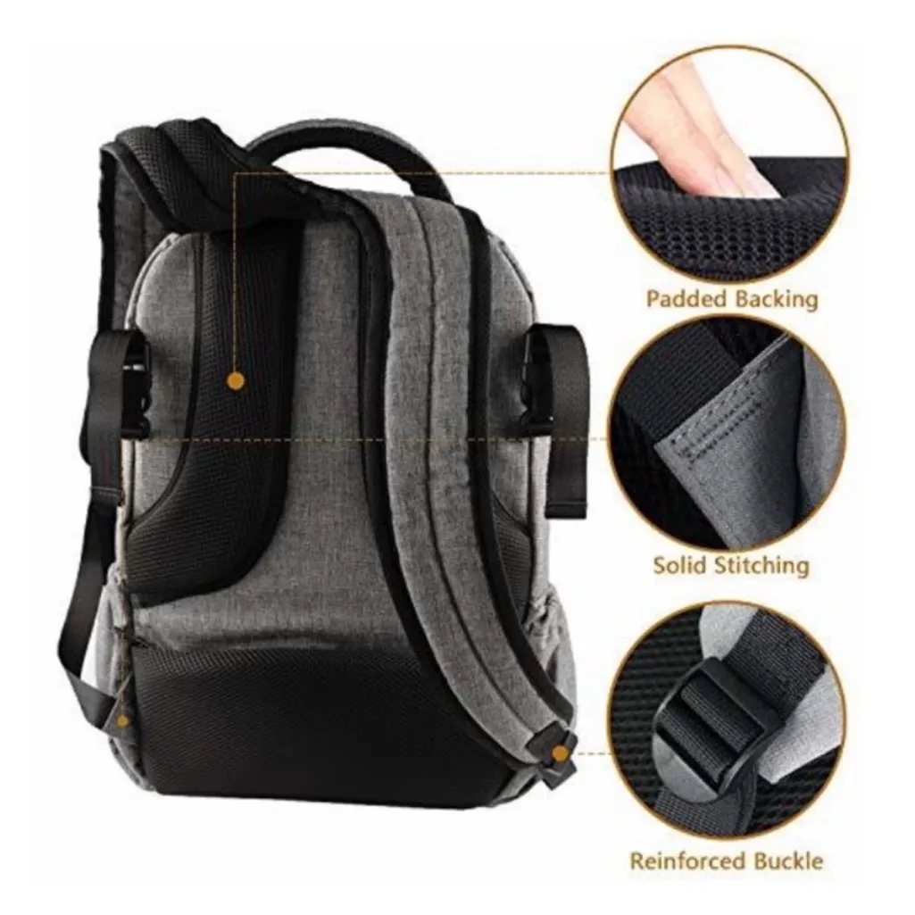 Hap Tim Diaper Bag Book Bag Backpack Gray - Image 9