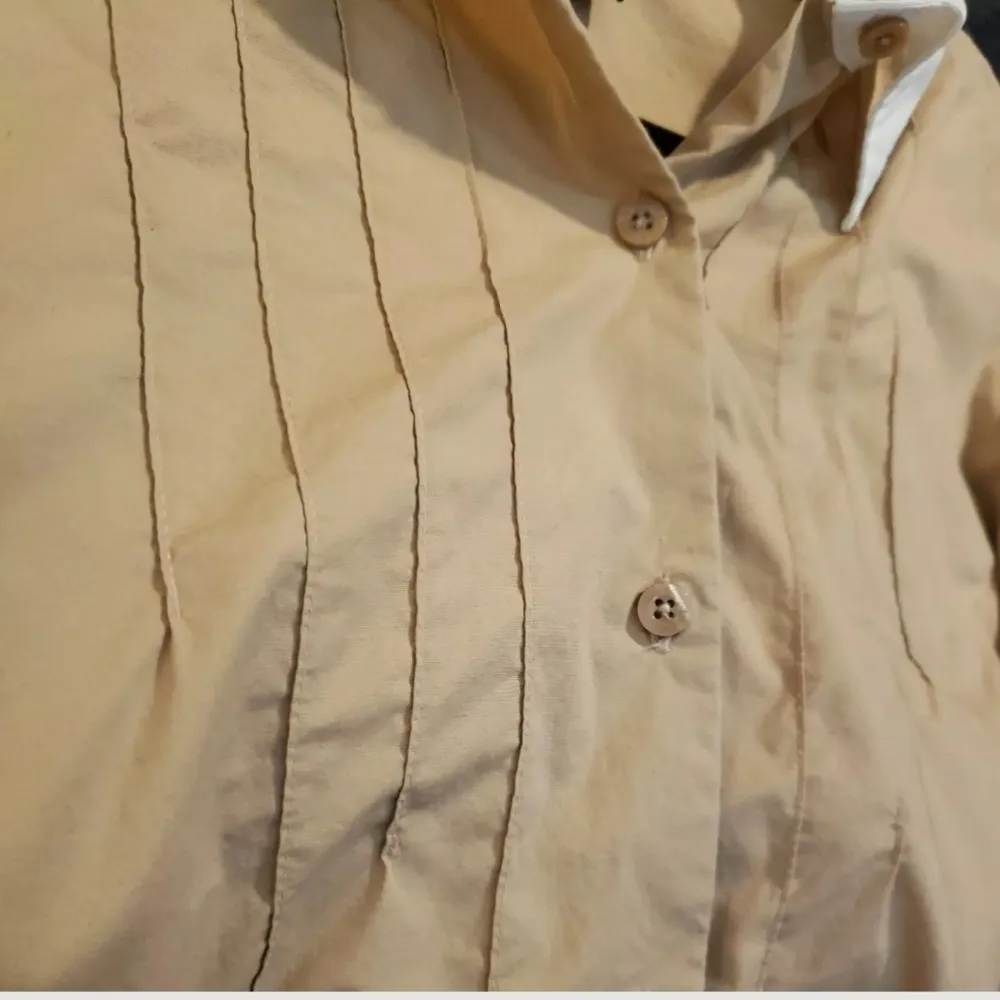JBXR San Francisco tan button down shirt with white cuff Size XL - Image 5