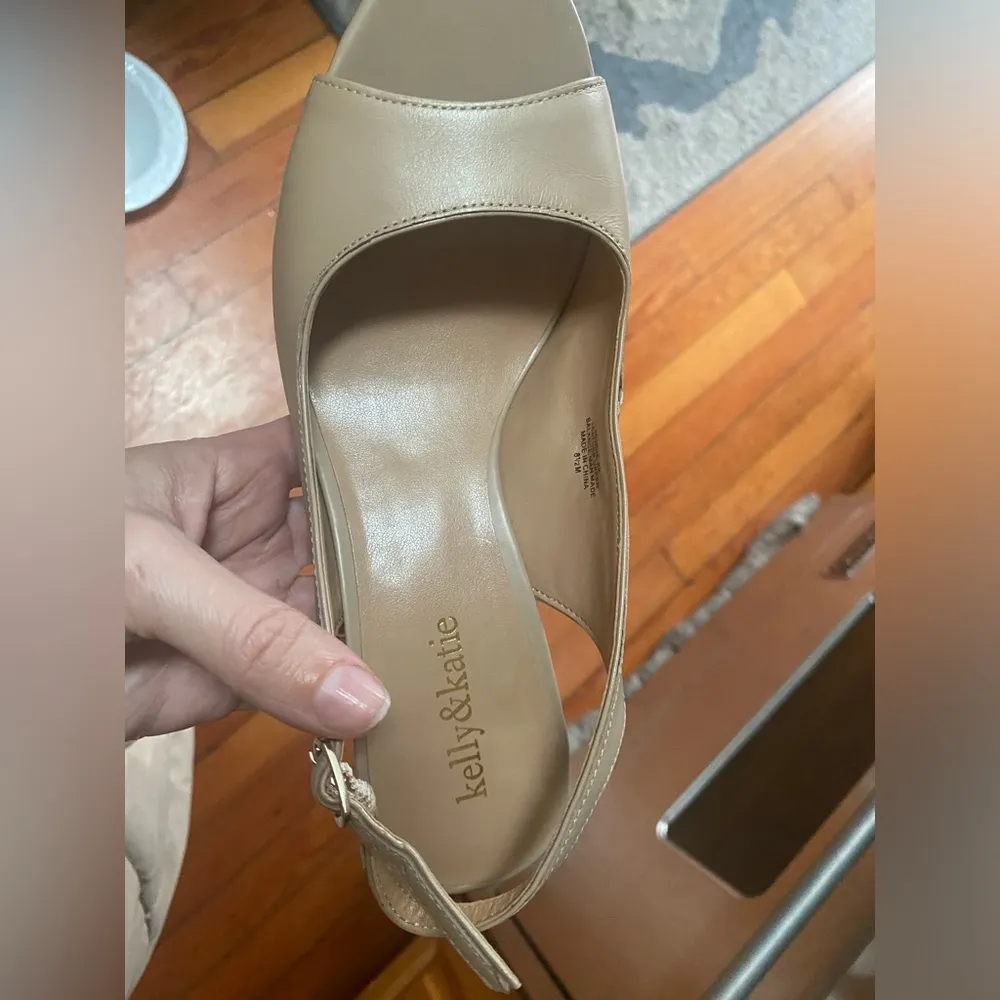 Katie & Kelly Nude Cream Sling-back Mule - Image 6