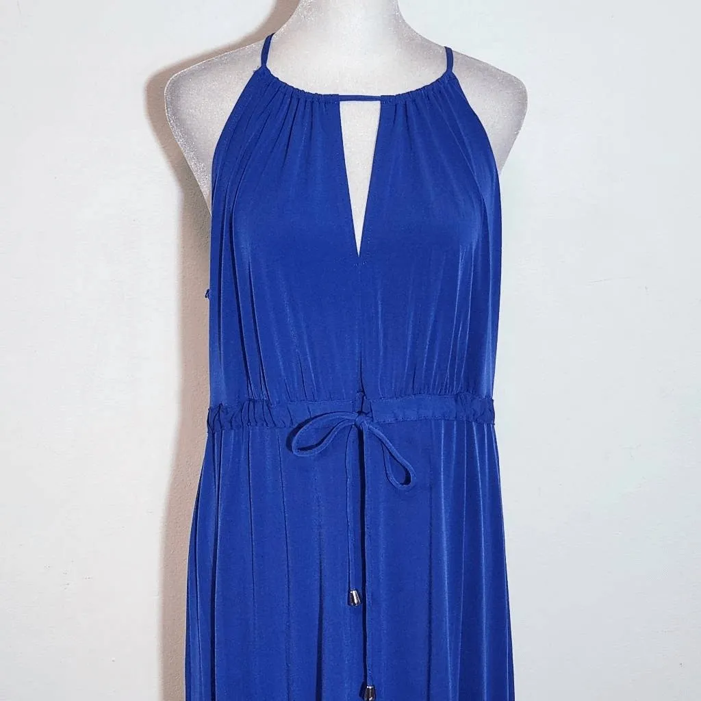 Suite 7 Blue Sleeveless Maxi Dress Size 10 Blue and White Maxi Dress - Image 3