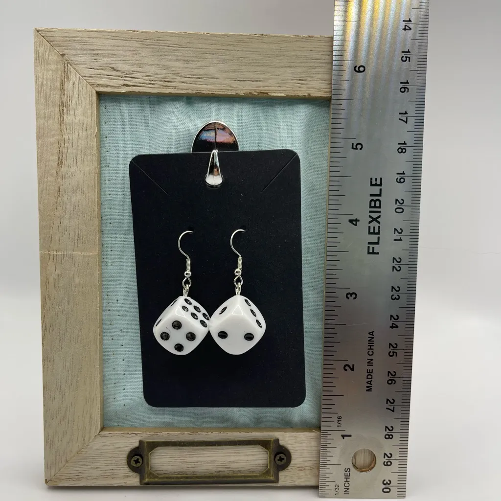 3 for $20 3D Dice Dangle Earrings “You Pick 3” - Image 3