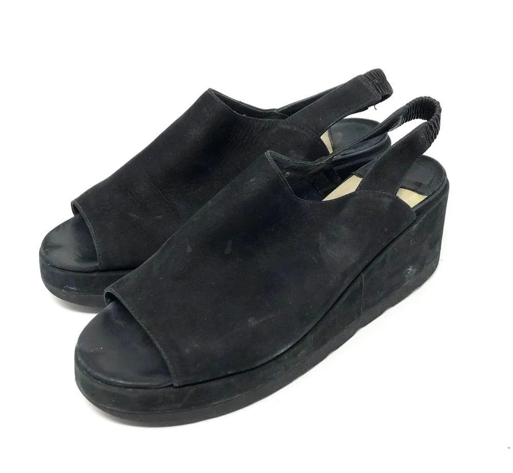 KENNETH COLE black chunky wedges,  size 8.5 - Image 2