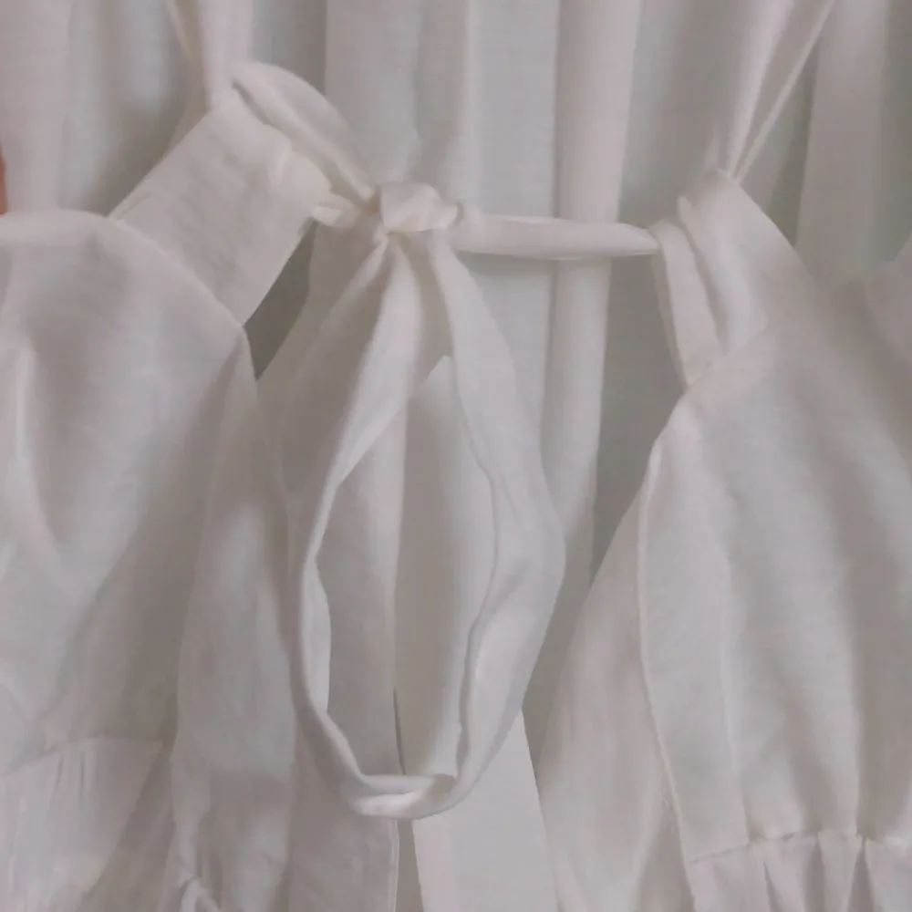 Jonathan Simkhai Swim Serenity Wide Leg Jumpsuit Open Back Pockets White L New Size L - Image 8