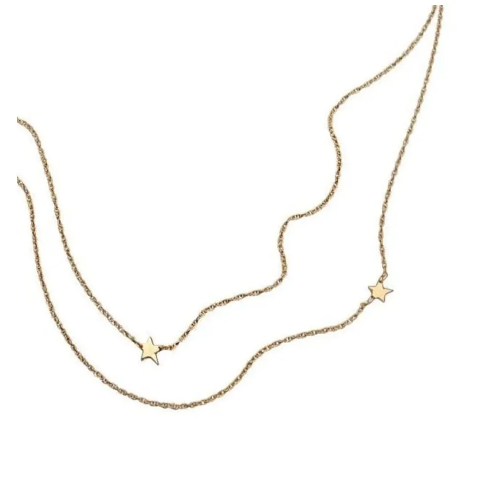 Jennifer Zeuner Gold Star Double Necklace - Image 3