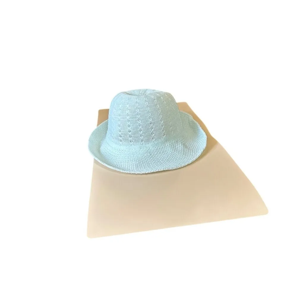 Light Green Womens Straw Hat For Summer Beach Casual Wear Breathable Chic NWOT - Image 6