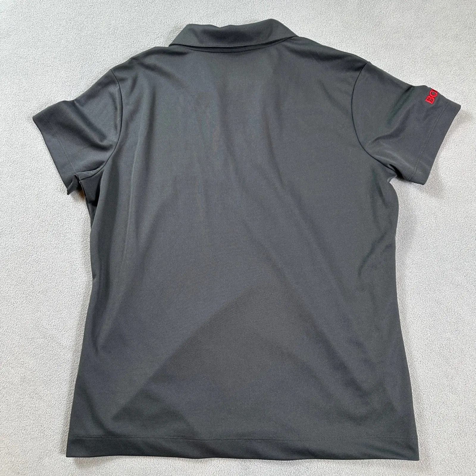 BOLDT Company Nike Golf Polo Shirt L Gray Womens Dri-FIT Short Sleeve Sport NWT - Image 2