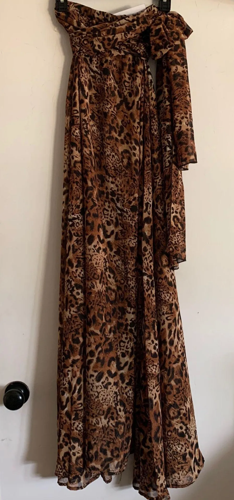 NWT Princess Polly/ Nasty gal leopard animal print chiffon High Waisted maxi skirt - Image 9