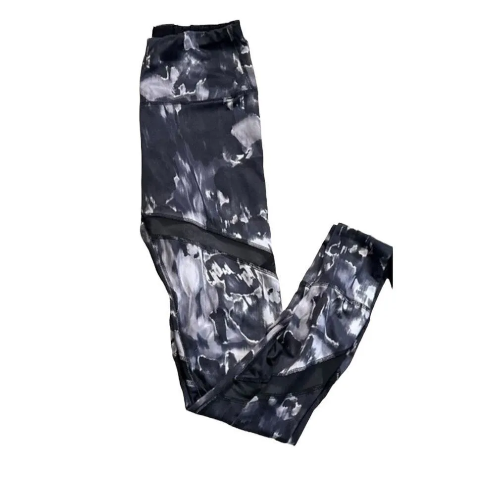 Womens XS 90 degree Reflex high performance leggings mesh panels black w…​ - Image 2
