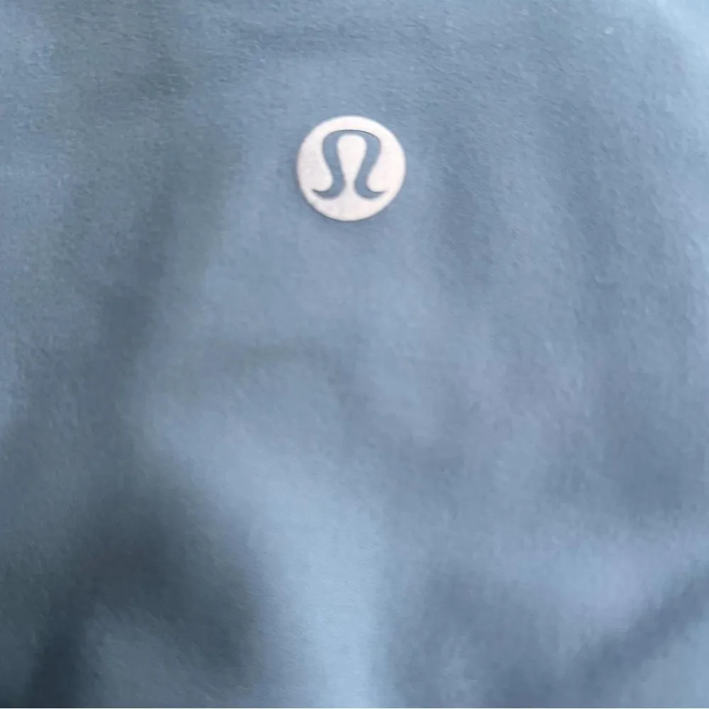 Lululemon Women's Light Blue High-Waisted leggings flare out - Image 3