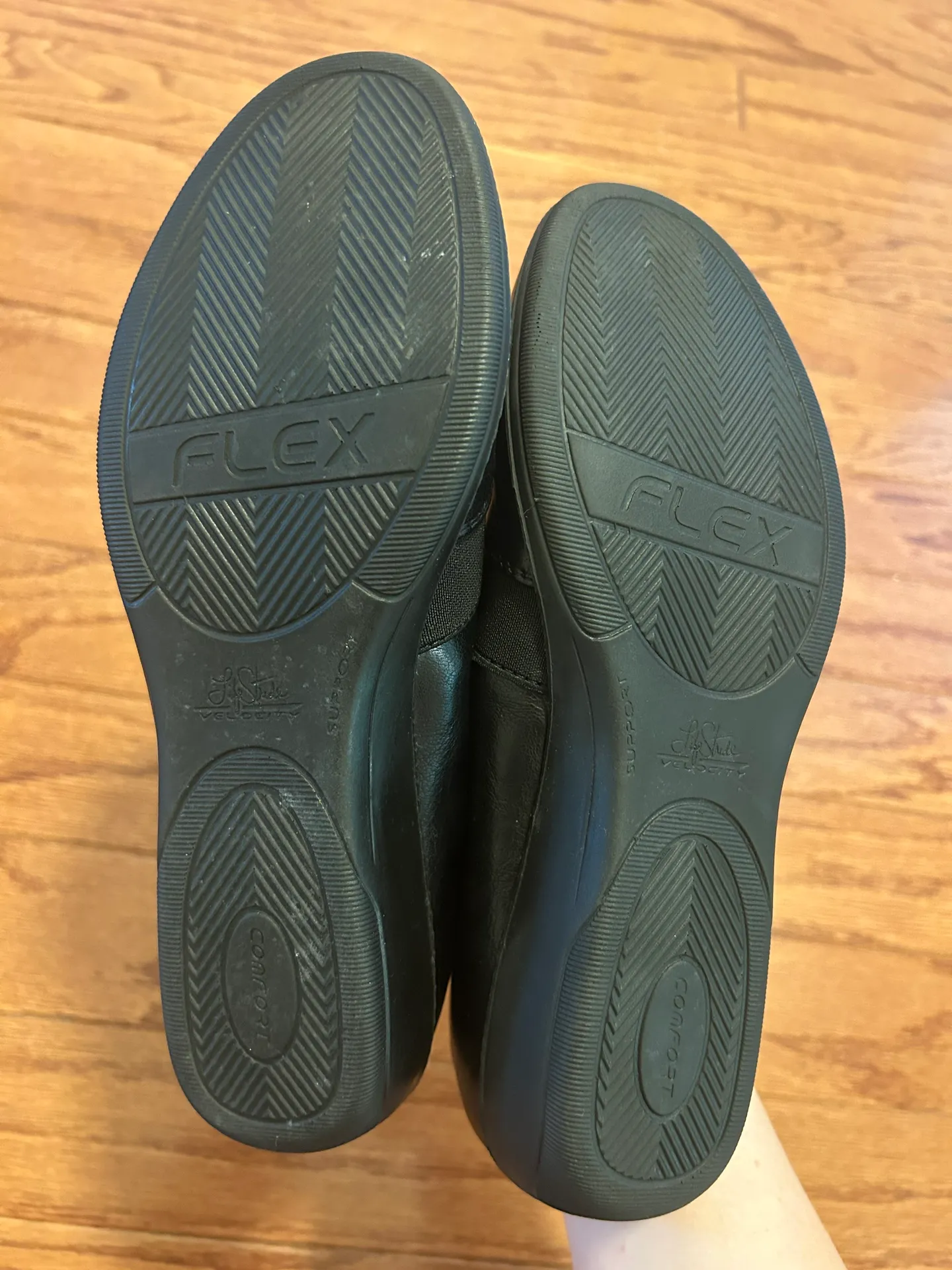 Black Wedge Flats - Image 3