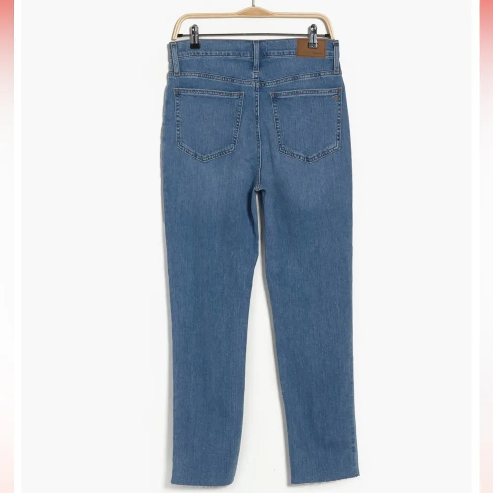 MADEWELL Perfect Vintage Cropped Straight Distressed Stretch Jeans Size 33 NEW - Image 4