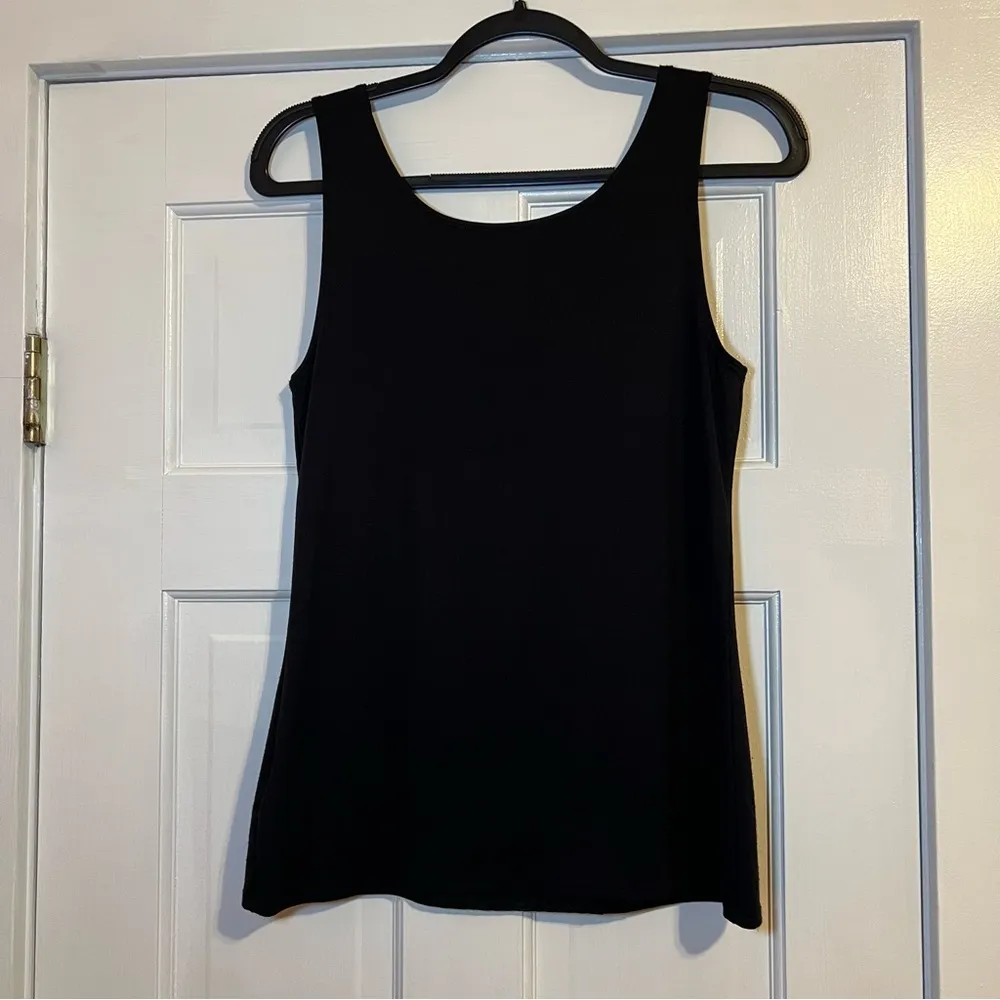 #89 VAN HEUSEN BLACK LACE TANK TOP MEDIUM - Image 2