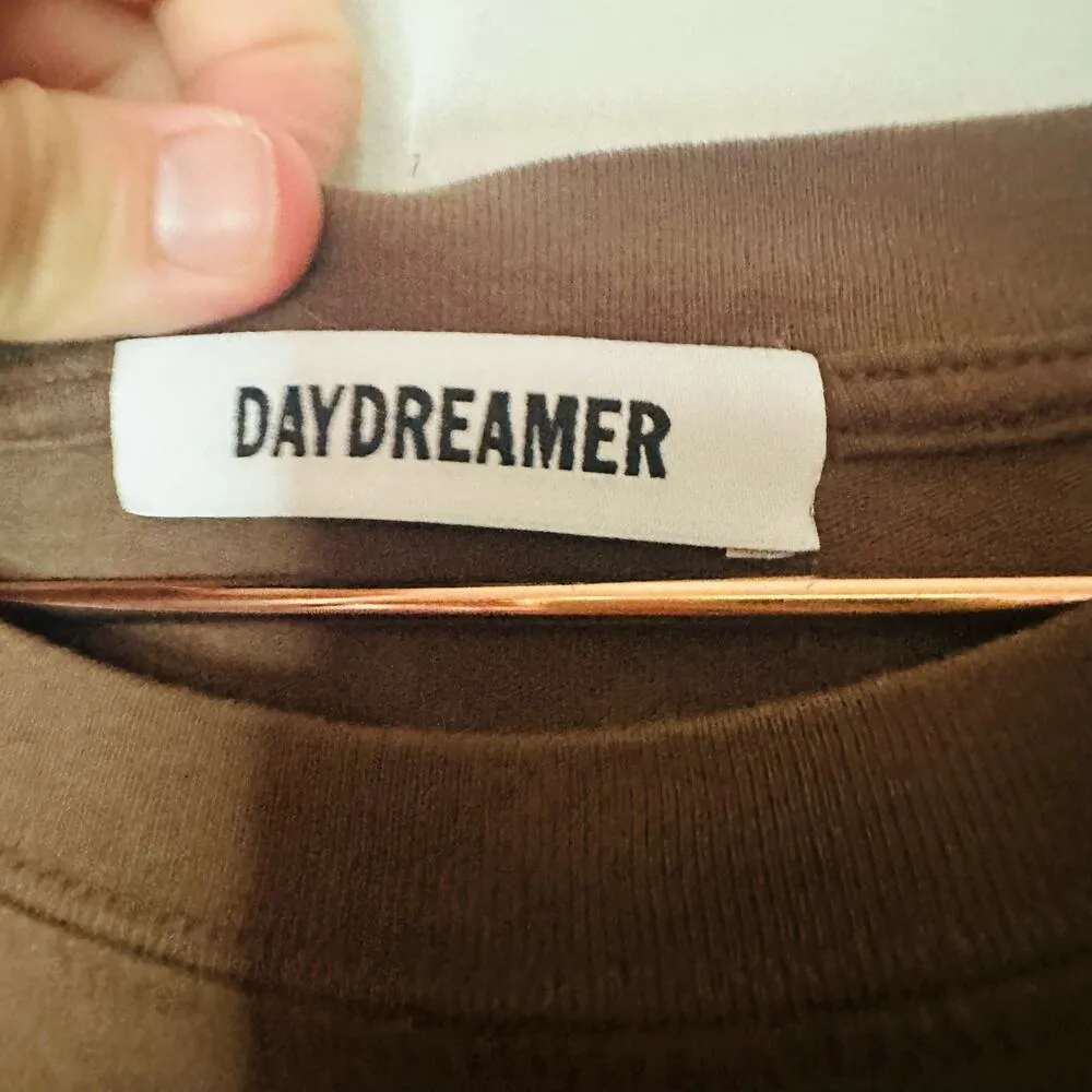 Vintage DAYDREAMER Women's Brown Kurt Cobain Checker T-Shirt One Size - Image 4