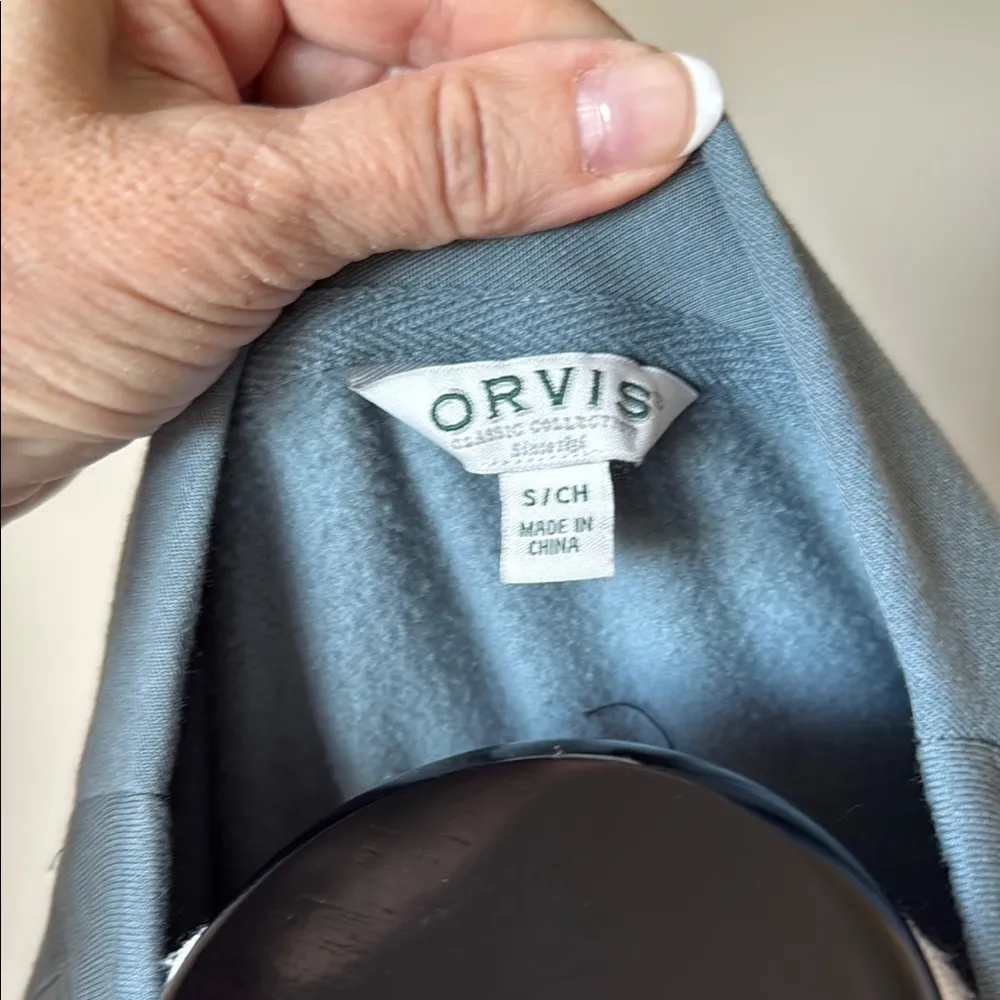 Orvis  V Neck Dropped Shoulders Sweatshirt - Image 4