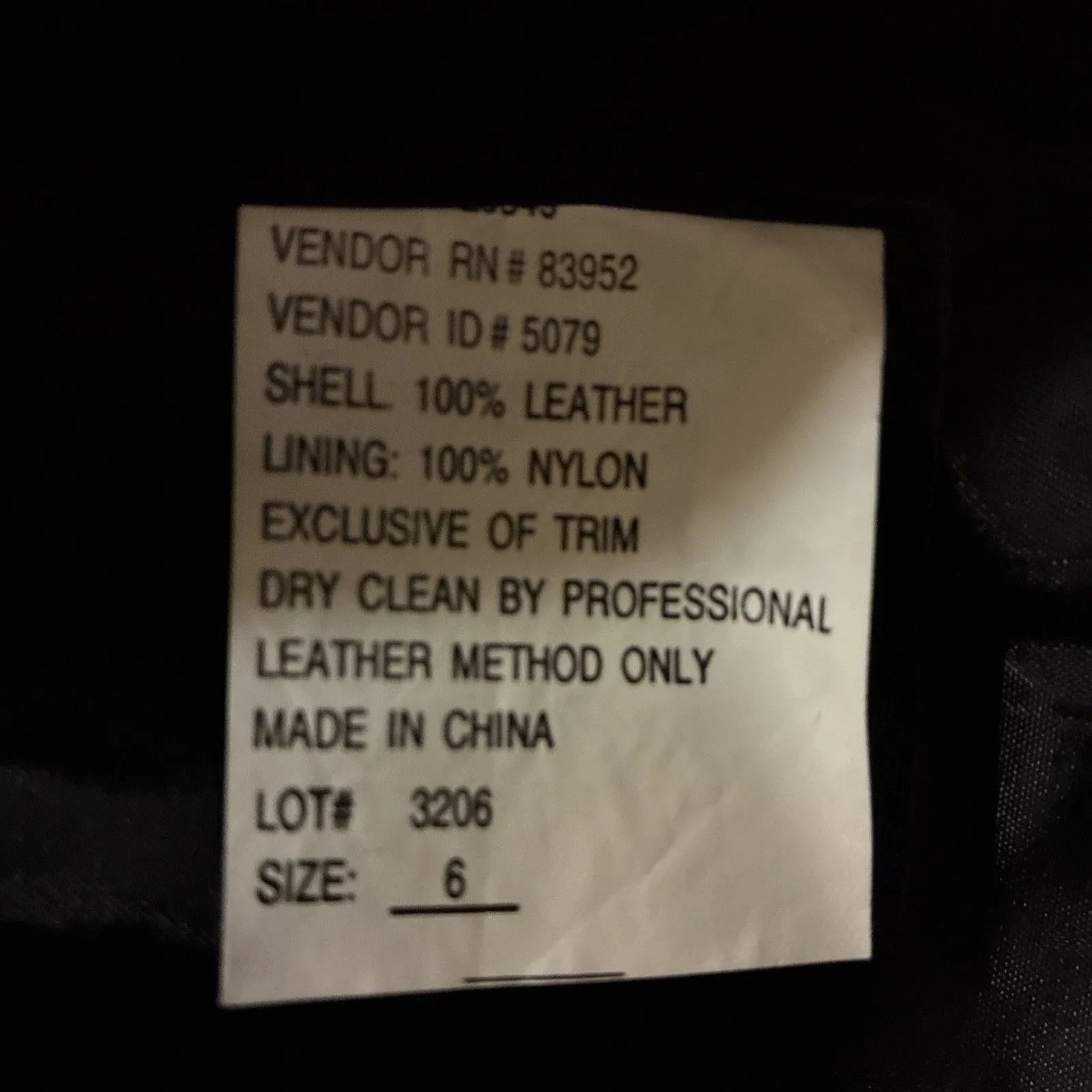 Margaret Godfrey Women’s Black Leather Vest Size 6 Collared Button Front - Image 5