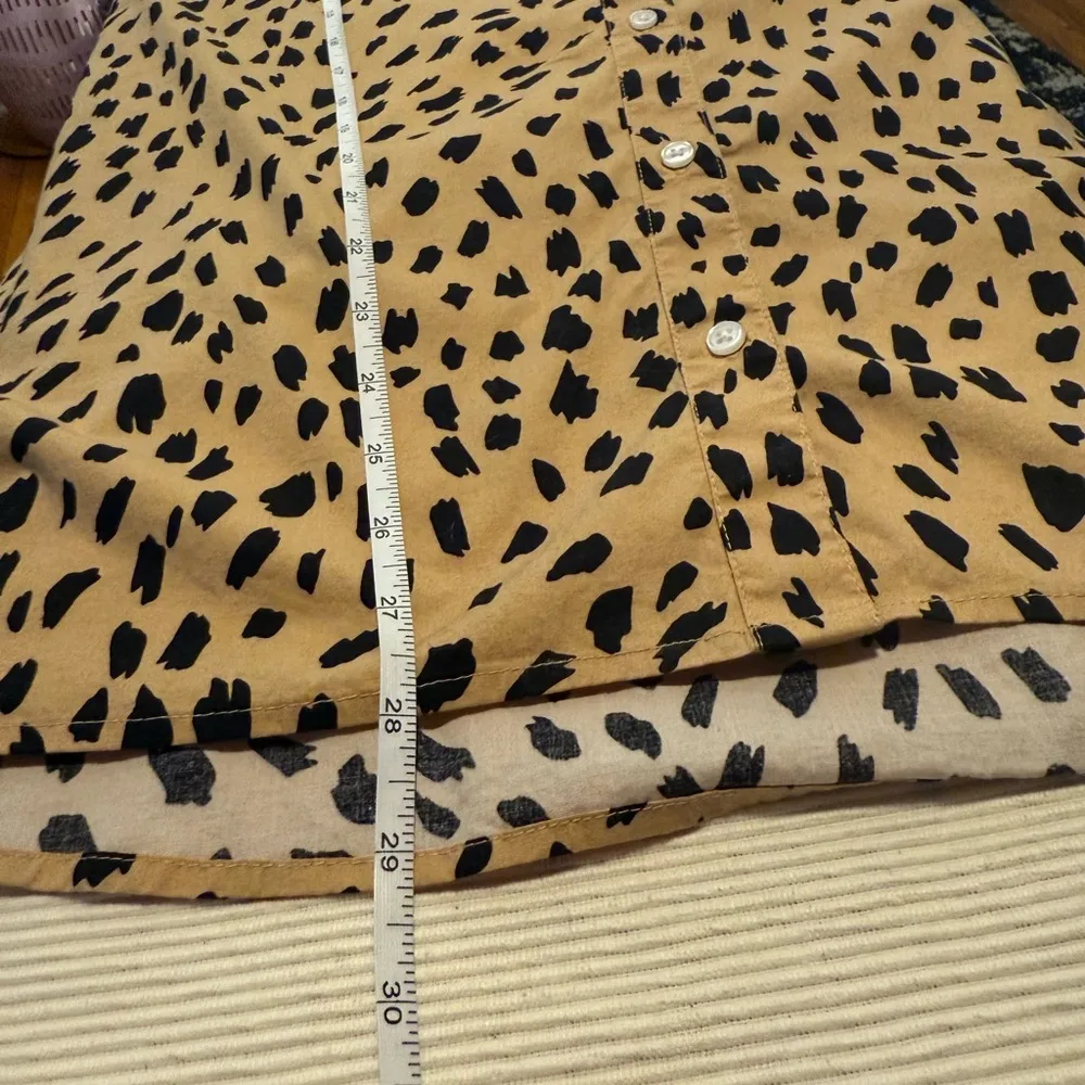 Crown & Ivy Leopard Print Button-Up Shirt - Image 6