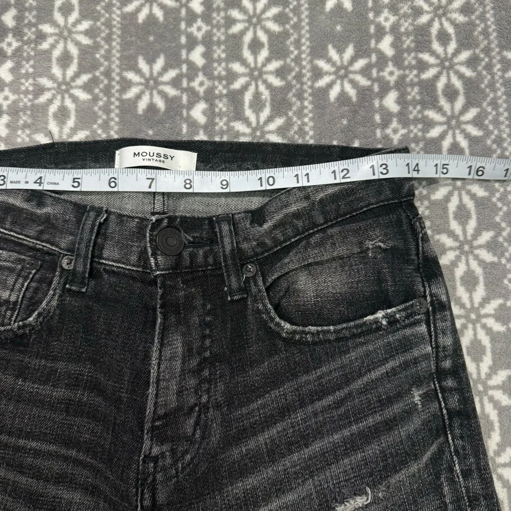 NWOT Moussy Vintage Prichard Skinny Black Wash‎ Jeans Size 25 - Image 10