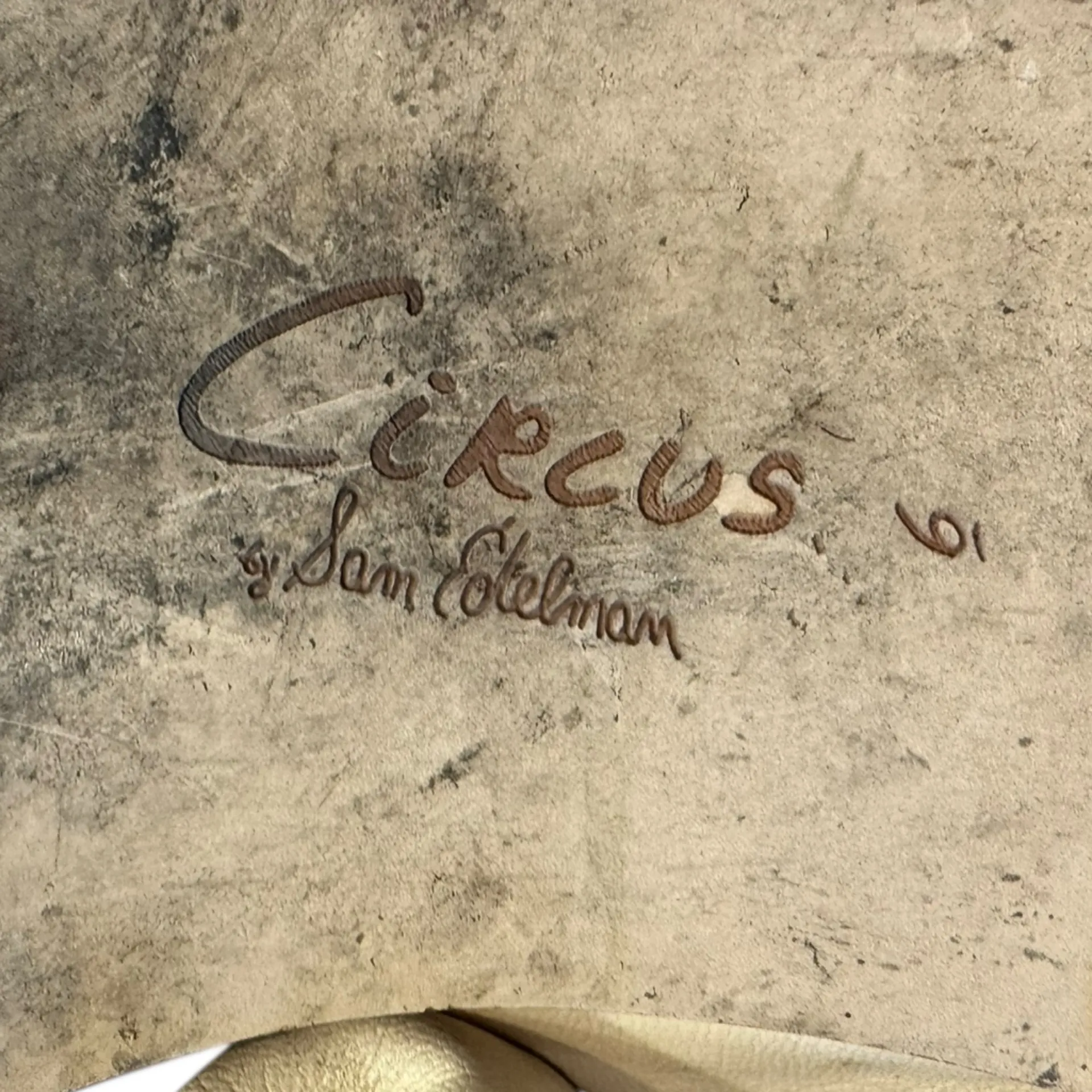 Circus NY by Sam Edelman Iggy slide sandals ivory ruched straps square toe Sz 6 - Image 5